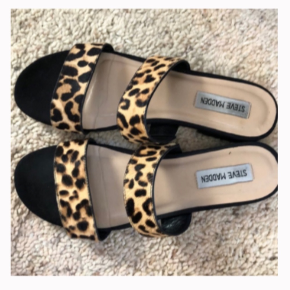 Steve Madden Leopard Sandals